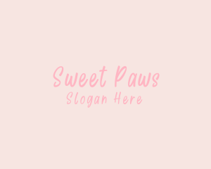 Cute Feminine Minimalist logo design