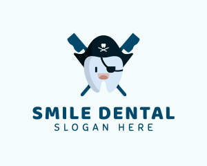 Tooth Pirate Dentist logo design