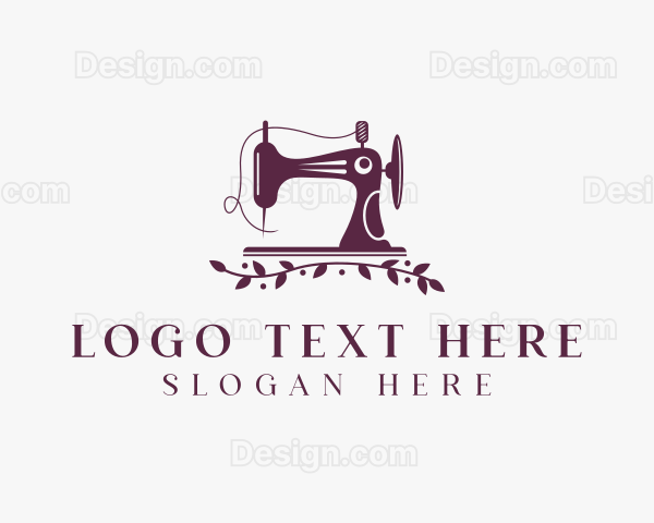 Wreath Tailoring Sewing Machine Logo