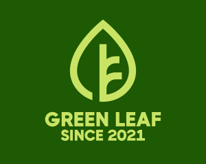 Vegetarian Organic Leaf logo
