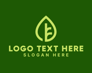 Vegetarian Organic Leaf logo