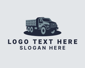 Industrial Dump Truck Vehicle logo