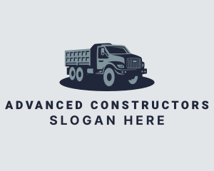 Industrial Dump Truck Vehicle logo design