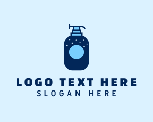 Blue Cleaner Pump Bottle logo