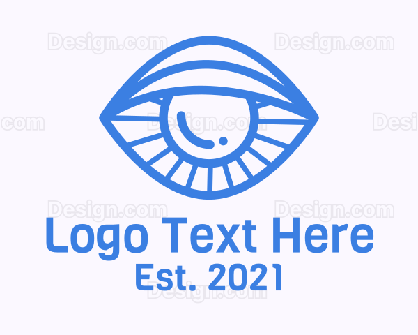 Clam Eye Line Art Logo