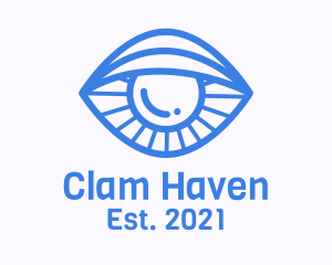 Clam Eye Line Art logo design