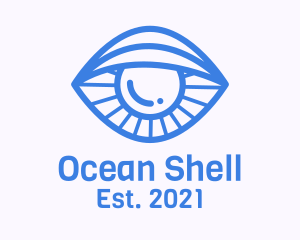 Clam Eye Line Art logo design