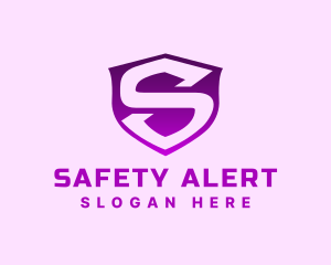 Safety Security Shield Letter S logo design