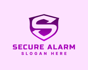 Safety Security Shield Letter S logo design