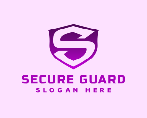 Safety Security Shield Letter S logo design