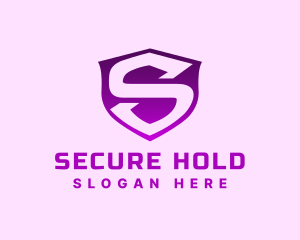 Safety Security Shield Letter S logo design