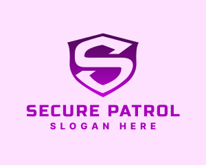 Safety Security Shield Letter S logo design