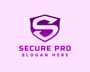 Safety Security Shield Letter S logo design