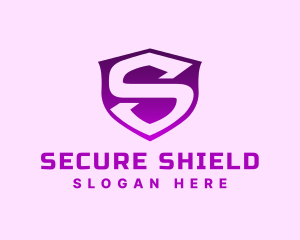 Safety Security Shield Letter S logo design