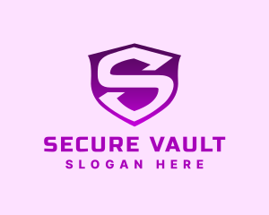 Safety Security Shield Letter S logo design