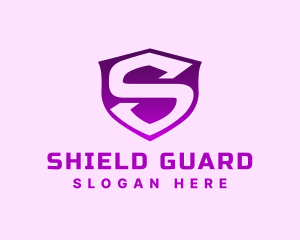 Safety Security Shield Letter S logo design