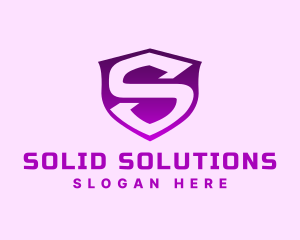 Safety Security Shield Letter S logo design