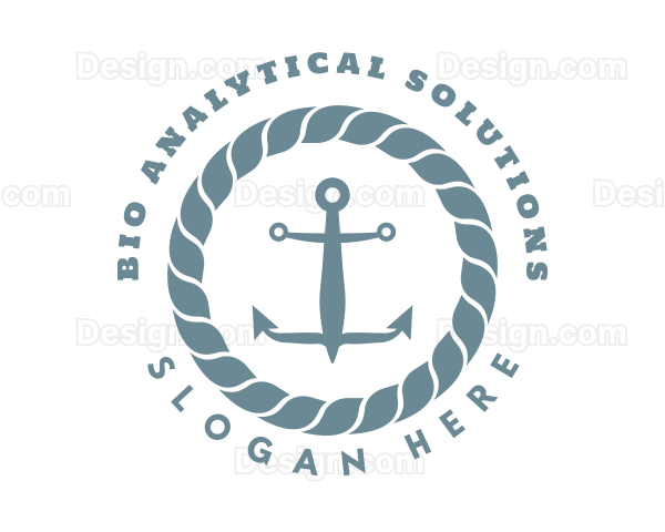 Nautical Rope Anchor Logo