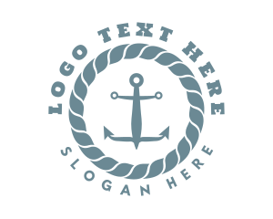 Nautical Rope Anchor logo