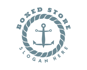 Nautical Rope Anchor Logo