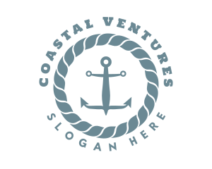 Nautical Rope Anchor Logo