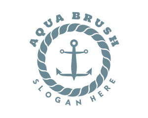 Nautical Rope Anchor logo design