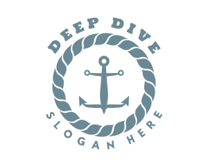 Nautical Rope Anchor logo