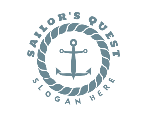 Nautical Rope Anchor logo design