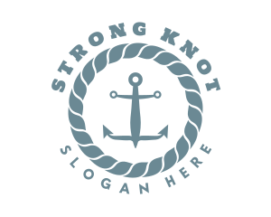 Nautical Rope Anchor logo design