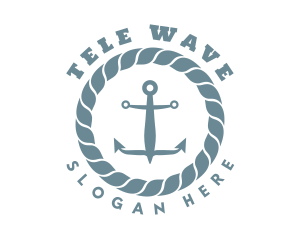 Nautical Rope Anchor logo design