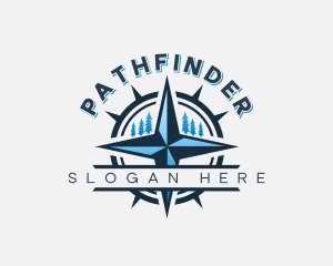 Navigation Compass Pathfinder logo design