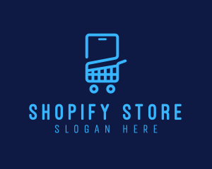 E-commerce Shopping Cart  logo design