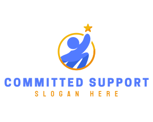 Leader Person Volunteer logo design