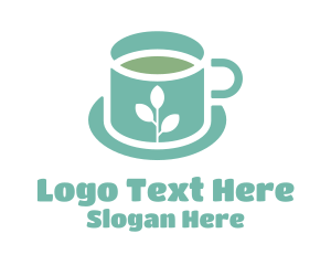 Blue Minimalist Teacup logo