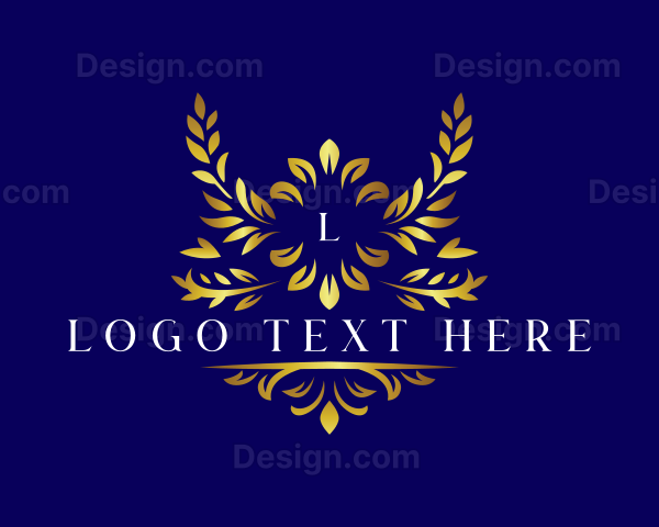 Luxury Floral Leaf Logo