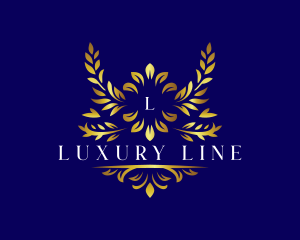 Luxury Floral Leaf logo design