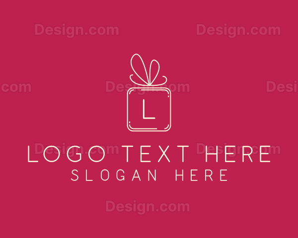 Holiday Gift Ribbon Logo