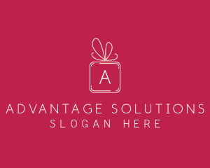 Holiday Gift Ribbon logo design