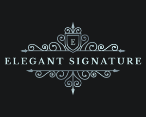 Deluxe Elegant Premium Shield logo design