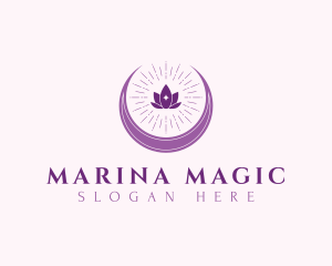 Lotus Flower Moon logo design