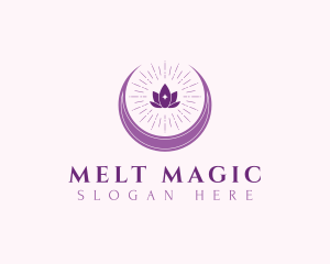 Lotus Flower Moon logo design