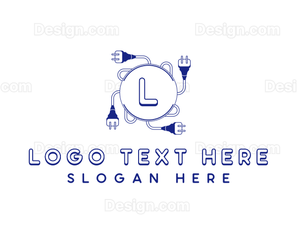 Electrical Cable Plug Logo