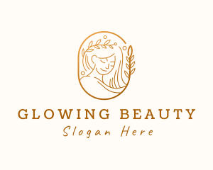 Nature Spa Woman Skincare logo design