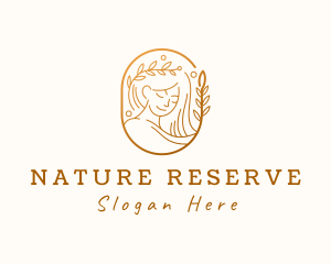 Nature Spa Woman Skincare logo design