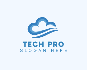 Tech Digital Cloud logo design