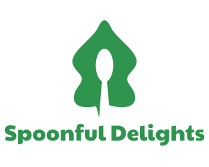 Salad Spoon Tree logo design