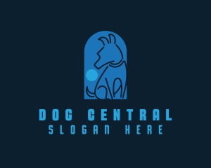 Dog Ball Arch logo design