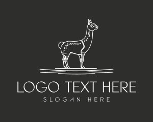 Minimalist Abstract Llama logo