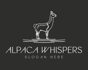 Minimalist Abstract Llama logo design