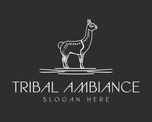 Minimalist Abstract Llama logo design